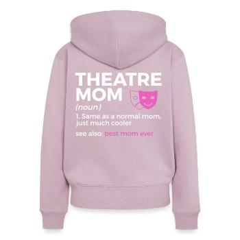 Theater Schauspieler - Frauen Premium Bio Zip Hoodie - Altrosa - Hinten - Julia (174cm)
