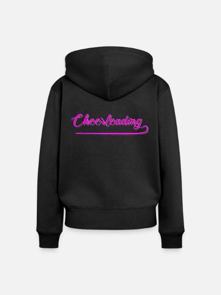 Cheerleading - Frauen Premium Bio Zip Hoodie - Schwarz