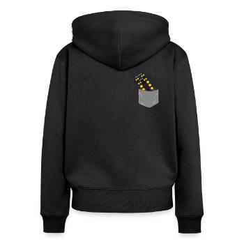 Drag Racing Race Car Race Track - Women's Premium Organic Zip Hoodie - black - Back - Julia (174cm)