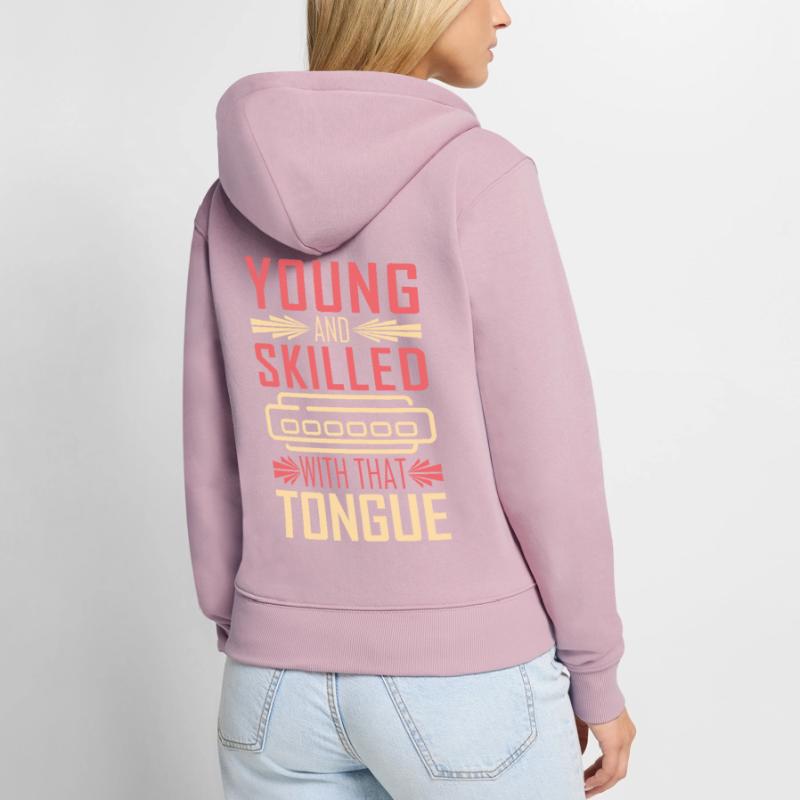 Harmonica harmonica player Women's Premium Organic Zip Hoodie