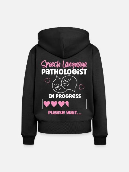 Speech Therapist Therapy Assistant - Frauen Premium Bio Zip Hoodie - Schwarz