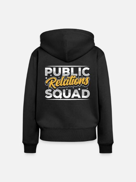 Public Relations Team Öffentlichkeitsarbeit PR - Frauen Premium Bio Zip Hoodie - Schwarz