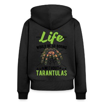 Tarantula Gift Spider Tarantula - Women's Premium Organic Zip Hoodie - black - Back - Julia (174cm)