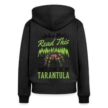 Tarantula Gift Spider Tarantula - Women's Premium Organic Zip Hoodie - black - Back - Julia (174cm)