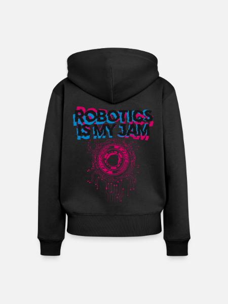 Robot Robotics Engineer Robotics - Frauen Premium Bio Zip Hoodie - Schwarz