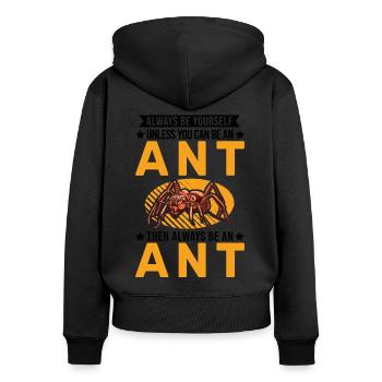 Ants Ant Farm Antshills Fire ants - Women's Premium Organic Zip Hoodie - black - Back - Julia (174cm)