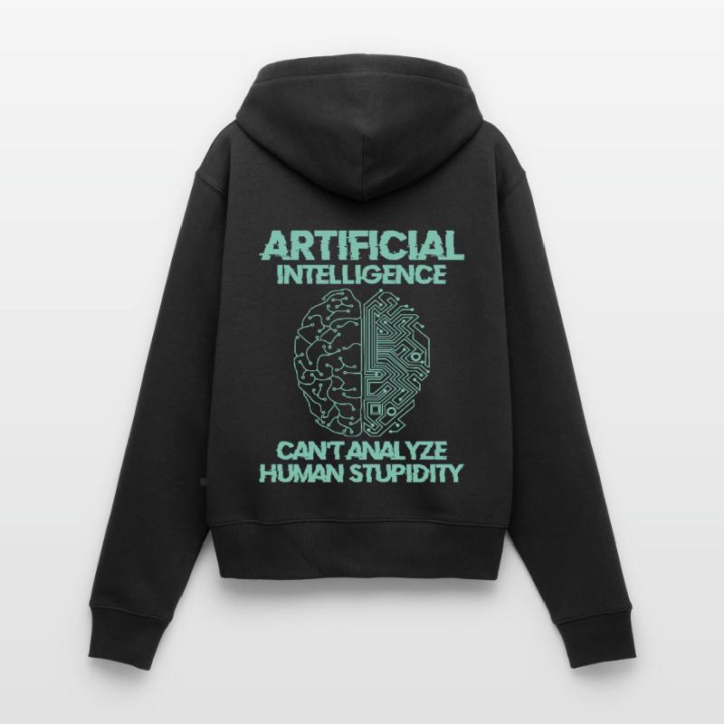 Artificial Intelligence Programmer Brain Human Women's Premium Organic Zip Hoodie