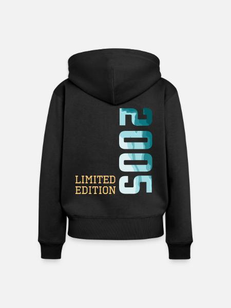 2005 Limited Edition - Frauen Premium Bio Zip Hoodie - Schwarz