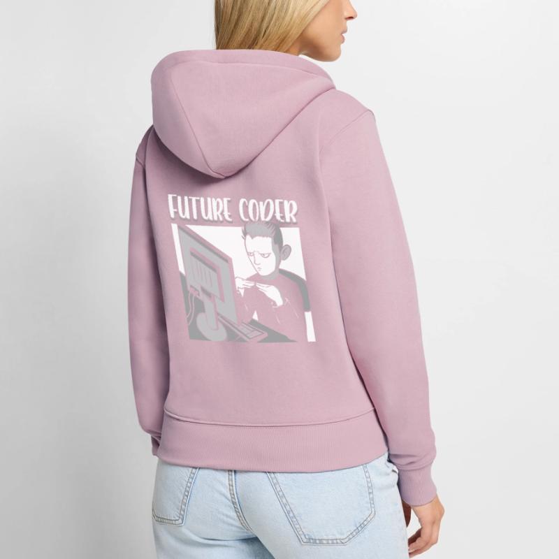 Future Coder IT Student Programmer Coding Women's Premium Organic Zip Hoodie