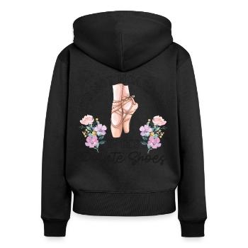 Ballet Dancer Dance Girl Ballerina - Women's Premium Organic Zip Hoodie - black - Back - Julia (174cm)