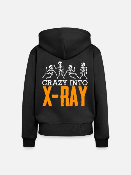 Röntgen Röntgenbild - Frauen Premium Bio Zip Hoodie - Schwarz