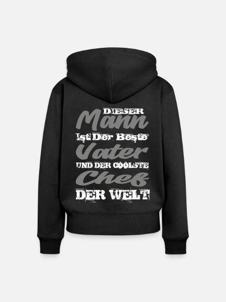 Chef - Frauen Premium Bio Zip Hoodie - Schwarz