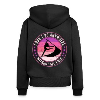 Color Guard Colorguard Farbwächter - Frauen Premium Bio Zip Hoodie - Schwarz - Hinten - Julia (174cm)