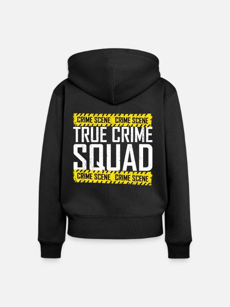 True Crime Squad - Frauen Premium Bio Zip Hoodie - Schwarz
