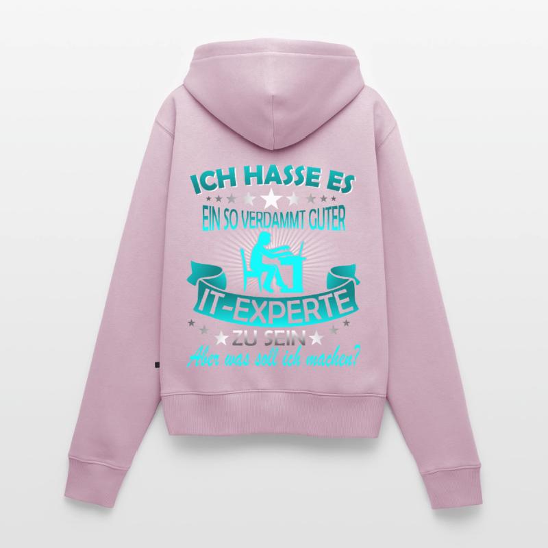 Informatiker It Experte Expert Computer Nerd Frauen Premium Bio Zip Hoodie