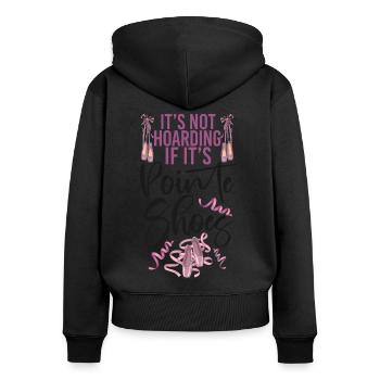 Ballet Dancer Dance Girl Ballerina - Women's Premium Organic Zip Hoodie - black - Back - Julia (174cm)