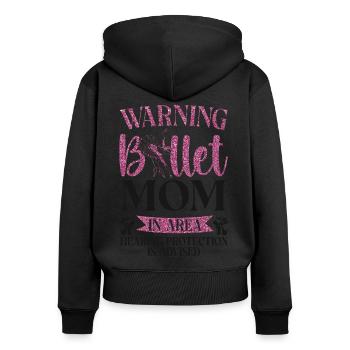 Ballet Danseuse Danse Ballerine - Sweat à capuche zippé Premium bio Femme - noir - Dos - Julia (174cm)