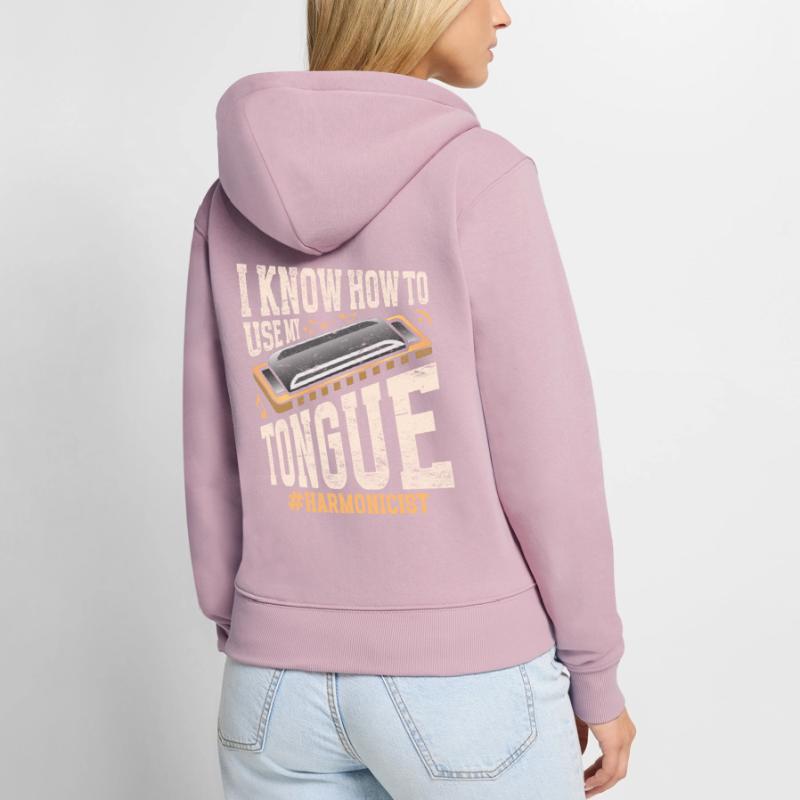 Harmonica harmonica player Women's Premium Organic Zip Hoodie