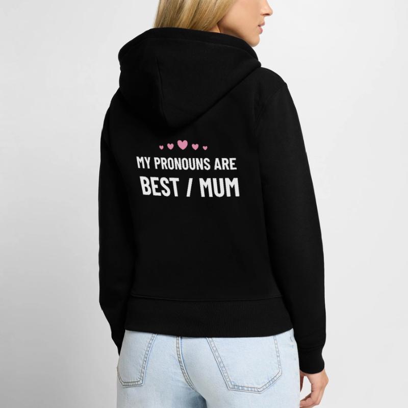 Beste Mutter, Mutter, Muttertag, Mama Geschenkidee Frauen Premium Bio Zip Hoodie