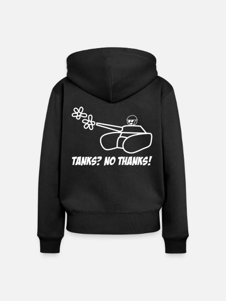 Pazifisten Friedenssymbol Frieden - Frauen Premium Bio Zip Hoodie - Schwarz