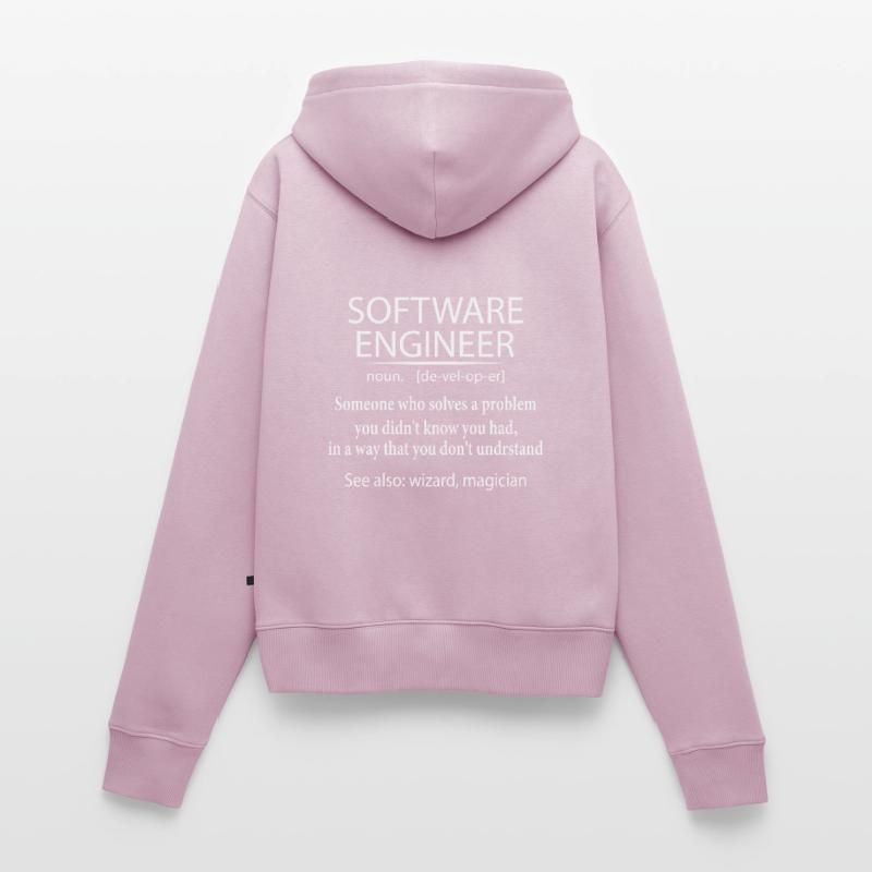 Programmierer, Computeradministrator, Programmierer, Softwareentwickler Frauen Premium Bio Zip Hoodie