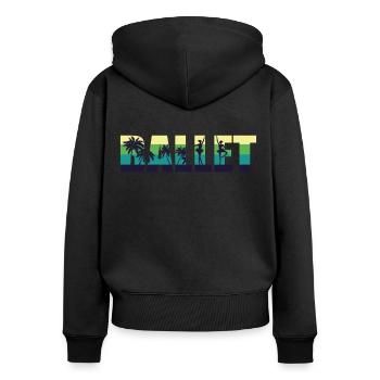 Ballet Dancer Dance Girl Ballerina - Frauen Premium Bio Zip Hoodie - Schwarz - Hinten - Julia (174cm)