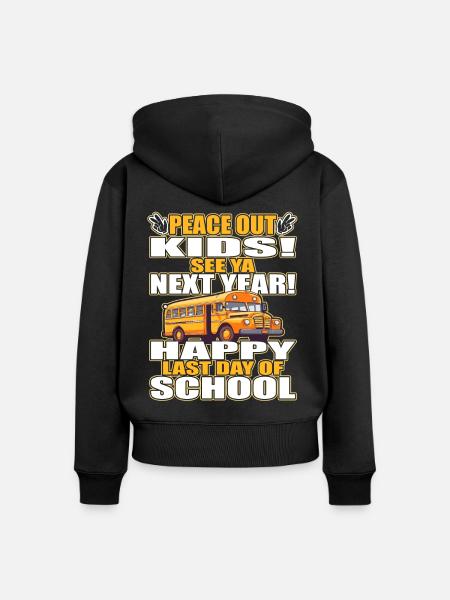 Schulbuswärter - Schulbusfahrer - Frauen Premium Bio Zip Hoodie - Schwarz