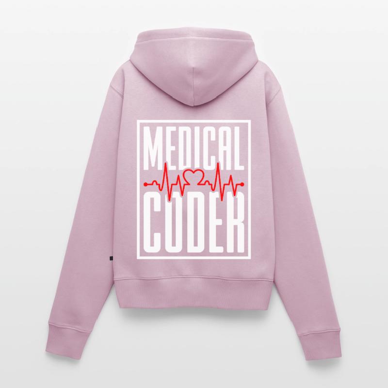 Coding Specialist Medical Coder Women's Premium Organic Zip Hoodie