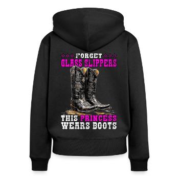Line Dance | Country Music Line Dancing - Women's Premium Organic Zip Hoodie - black - Back - Julia (174cm)