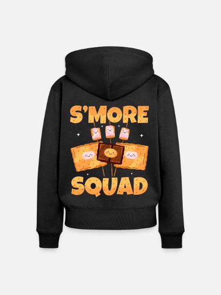 S'more Squad - Frauen Premium Bio Zip Hoodie - Schwarz