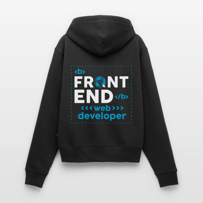 Web Developer Website Development IT Programmer Women's Premium Organic Zip Hoodie