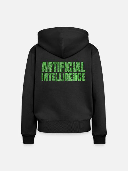 Machine Learning Artificial Intelligence - Frauen Premium Bio Zip Hoodie - Schwarz