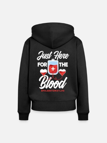 Punktionskraft - Frauen Premium Bio Zip Hoodie - Schwarz