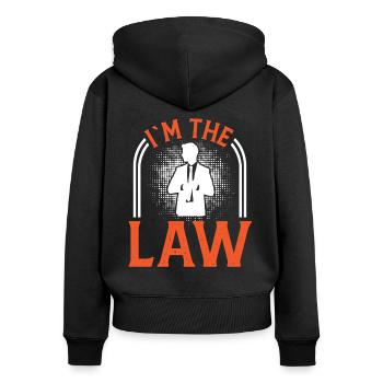 Lawyer at The Law Lawyer Public Prosecutor Lawyer - Women's Premium Organic Zip Hoodie - black - Back - Julia (174cm)