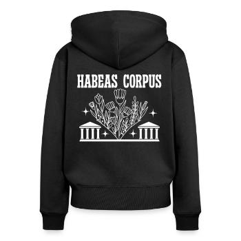 Lawyer Habeas Corpus Lawyer Lawyer Law - Women's Premium Organic Zip Hoodie - black - Back - Julia (174cm)