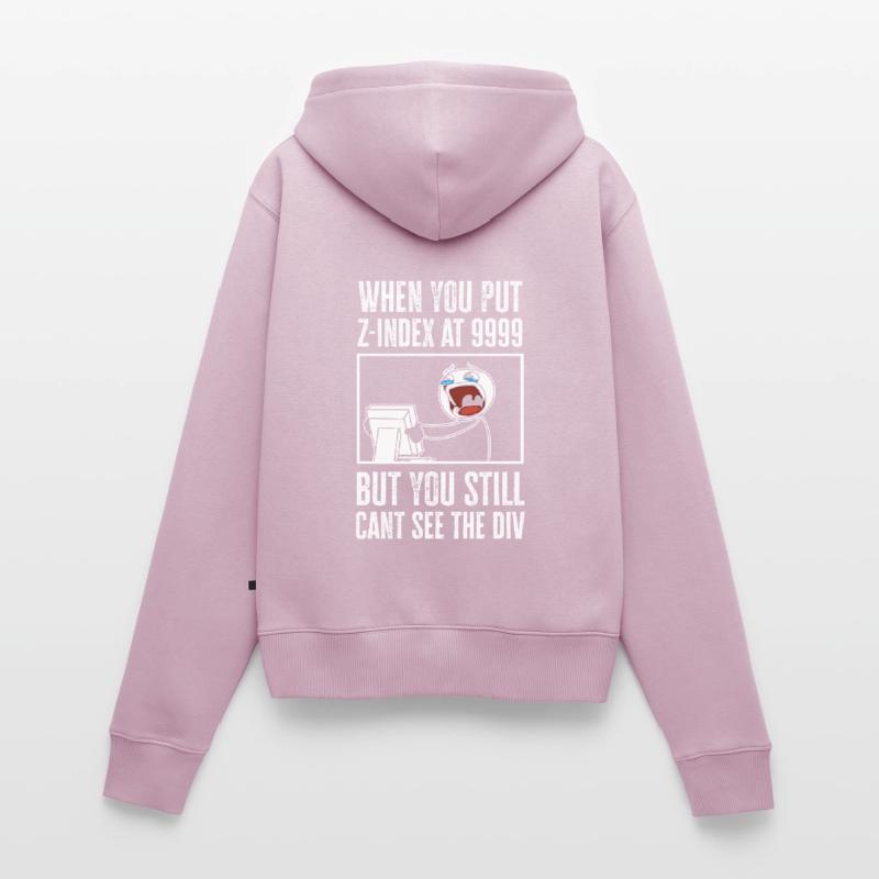 Programmer Humor Coding Jokes Developer Women's Premium Organic Zip Hoodie