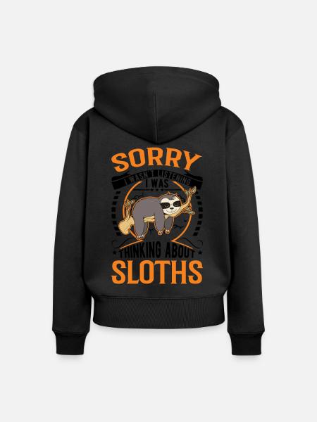 Faultier Liebhaber - Frauen Premium Bio Zip Hoodie -