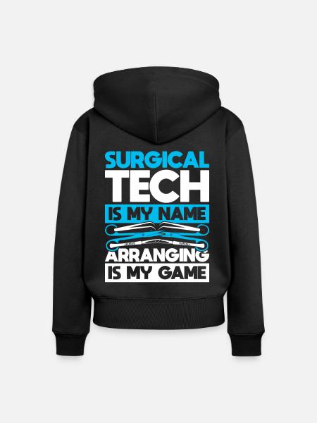 Chirurgisch Technischer Assistent - Frauen Premium Bio Zip Hoodie - Schwarz