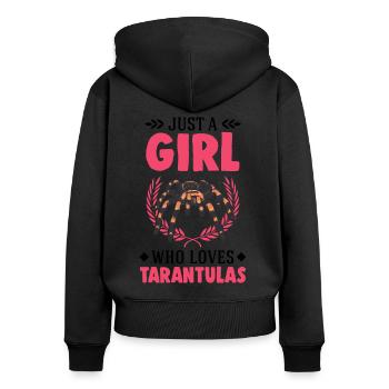 Tarantel Mädchen Tarantula Fille - Sweat à capuche zippé Premium bio Femme - noir - Dos - Julia (174cm)