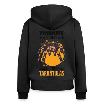 Tarantula Gift Spider Tarantula - Women's Premium Organic Zip Hoodie - black - Back - Julia (174cm)