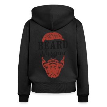 Beard Lover Bearded Man Ginger - Women's Premium Organic Zip Hoodie - black - Back - Julia (174cm)