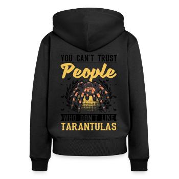 Tarantula Pet Spider Tarantula - Women's Premium Organic Zip Hoodie - black - Back - Julia (174cm)