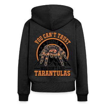 Tarantula Pet Spider Tarantula - Women's Premium Organic Zip Hoodie - black - Back - Julia (174cm)