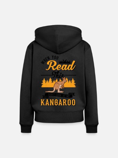Australisches Känguru Australien Kangaroo - Frauen Premium Bio Zip Hoodie -