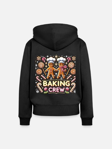 Baking Crew - Frauen Premium Bio Zip Hoodie - Schwarz