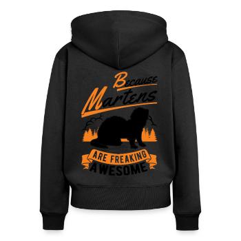 Because Martens are freaking awesome Marder - Women's Premium Organic Zip Hoodie - black - Back - Julia (174cm)
