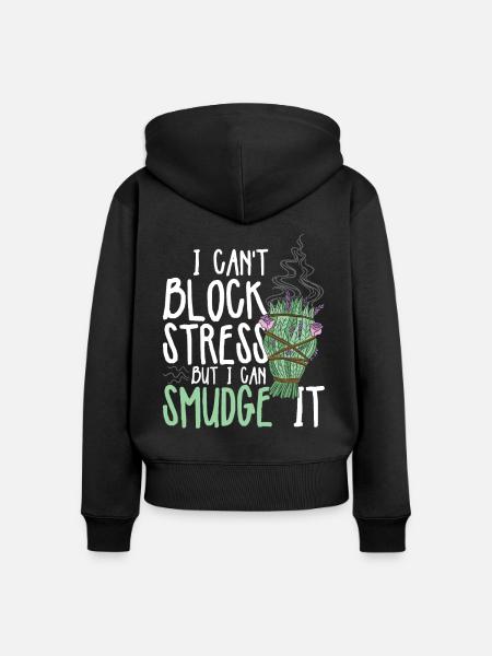 Smudging Wohnung Ausräuchern - Frauen Premium Bio Zip Hoodie - Schwarz