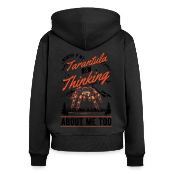 Tarantula Spider Tarantula - Women's Premium Organic Zip Hoodie - black - Back - Julia (174cm)