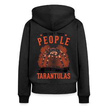 Tarantula Pet Spider Tarantula - Women's Premium Organic Zip Hoodie - black - Back - Julia (174cm)