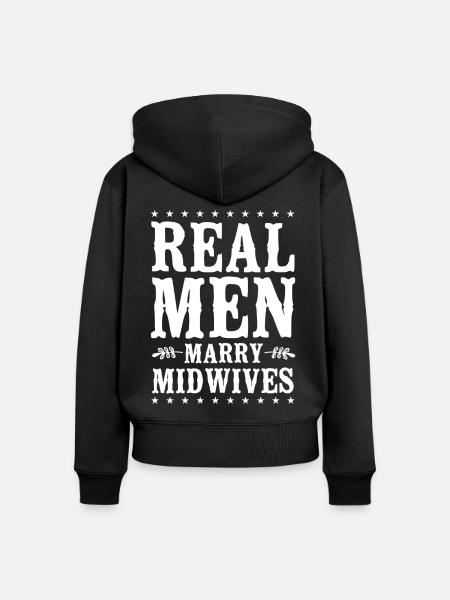 Nurse Midwife Birth Worker - Frauen Premium Bio Zip Hoodie - Schwarz